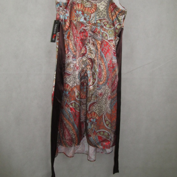 TeezMe Strap Dress Size 13 Multi Color Sash Floral - Picture 4 of 8